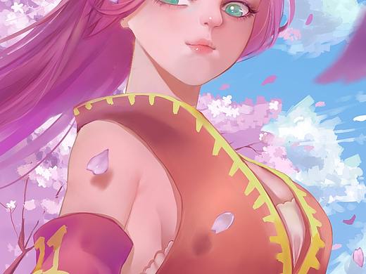 练习厚涂，设计的学校动漫社形象