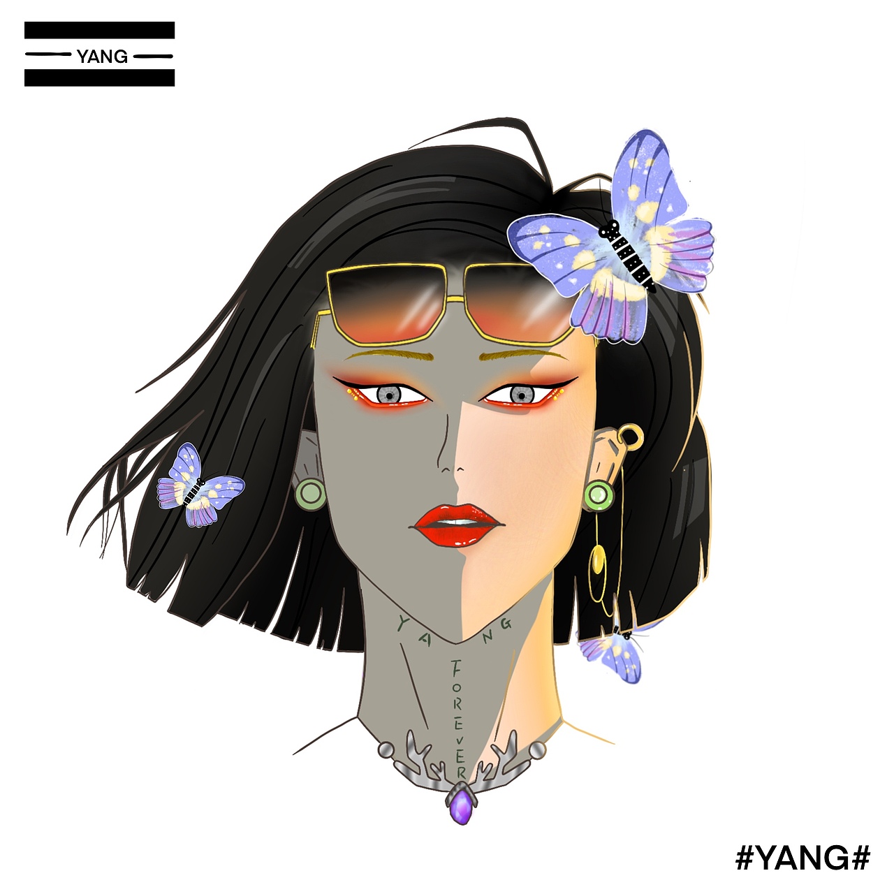 人物頭像（圖ZMjIxOTEyNTIw） - 創(chuàng)作習(xí)作 - 站酷設(shè)計(jì)師一只小羊啊原創(chuàng)素材 - 站酷ZCOOL