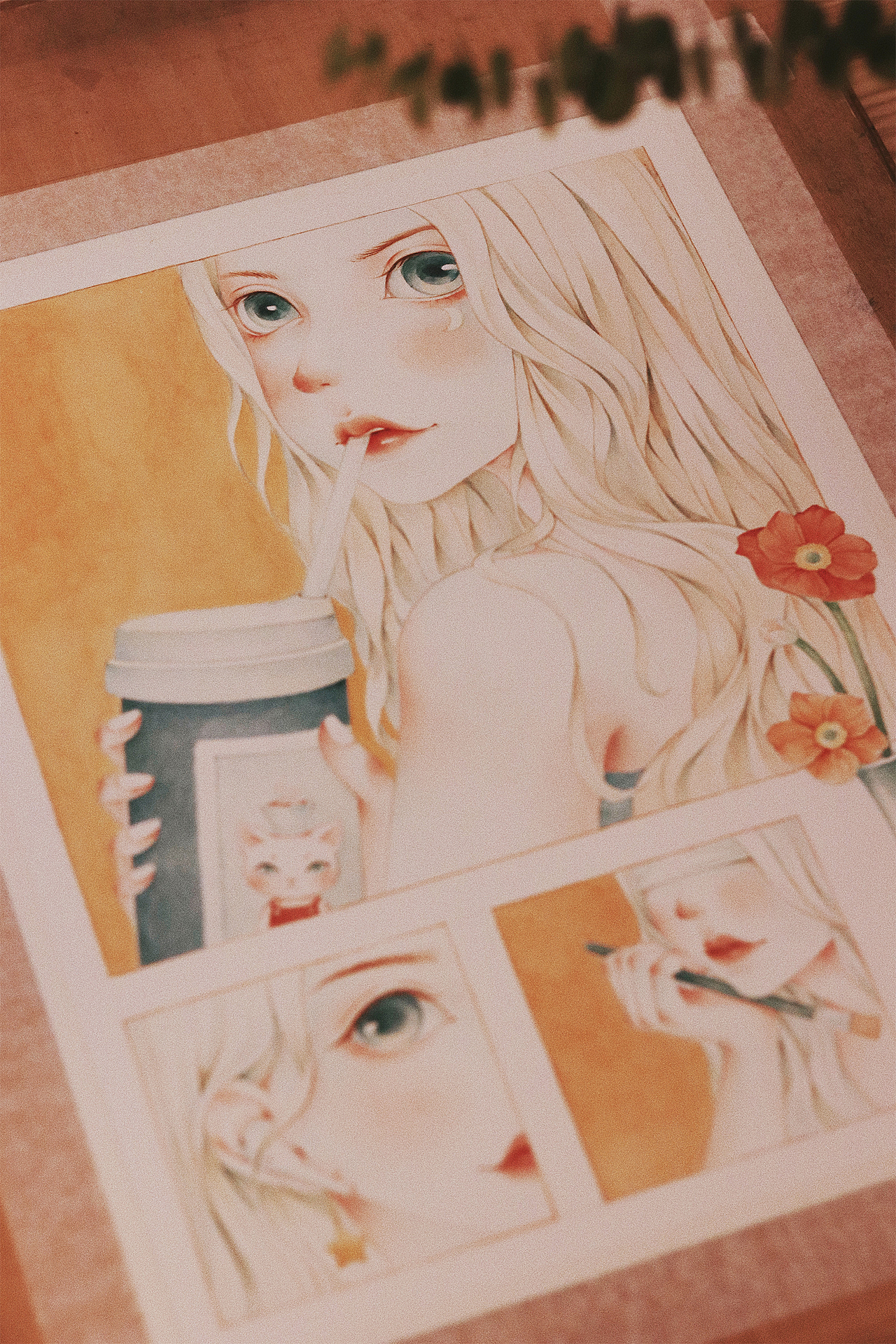 生活小画面（图ZMjg3Nzk2Mzgw） - 艺术插画 - 站酷设计师Gladys红色小鱼原创素材 - 站酷ZCOOL