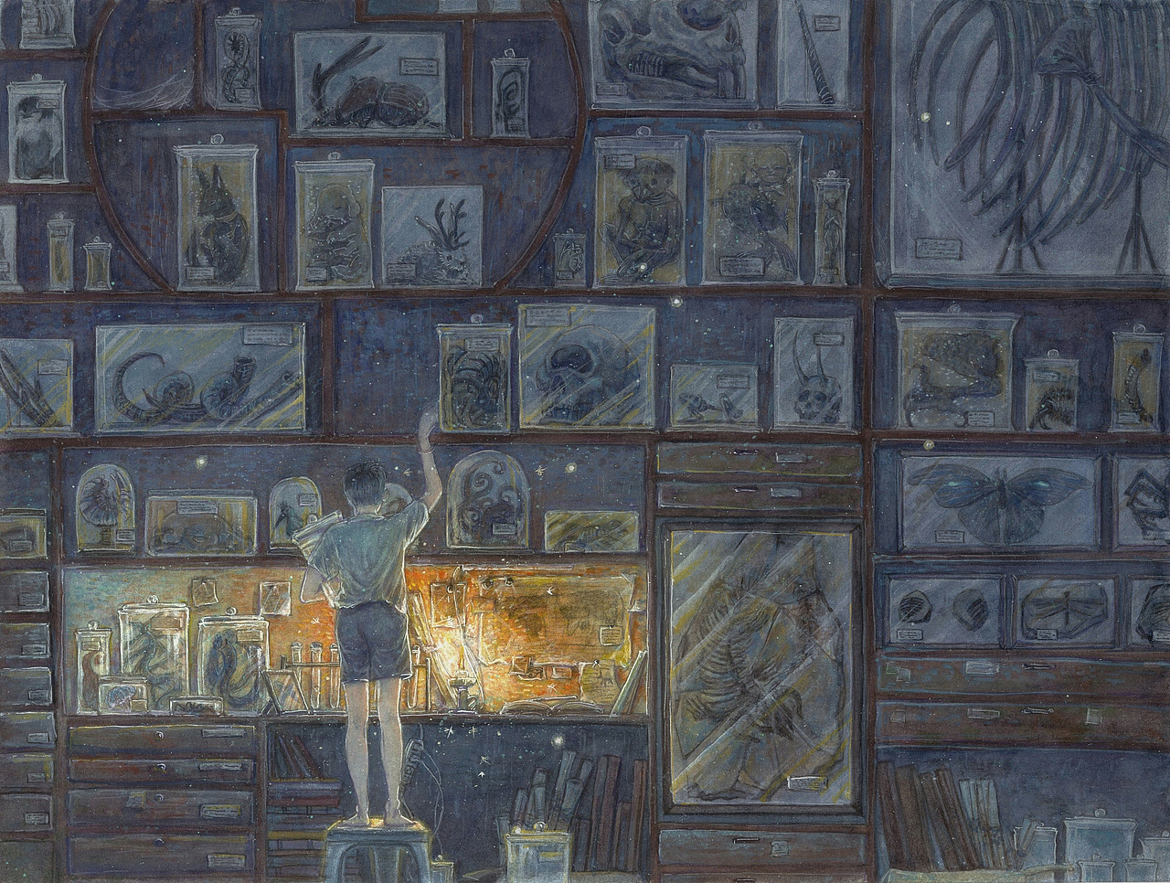 懿晏2019年终总结·插画·岩彩·模型·版画