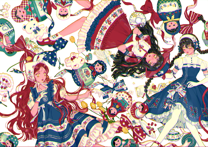 一些二次元砖（图ZMzM0MjU2OTA0） - 艺术插画 - 站酷设计师吹波波大鱼大肉原创素材 - 站酷ZCOOL