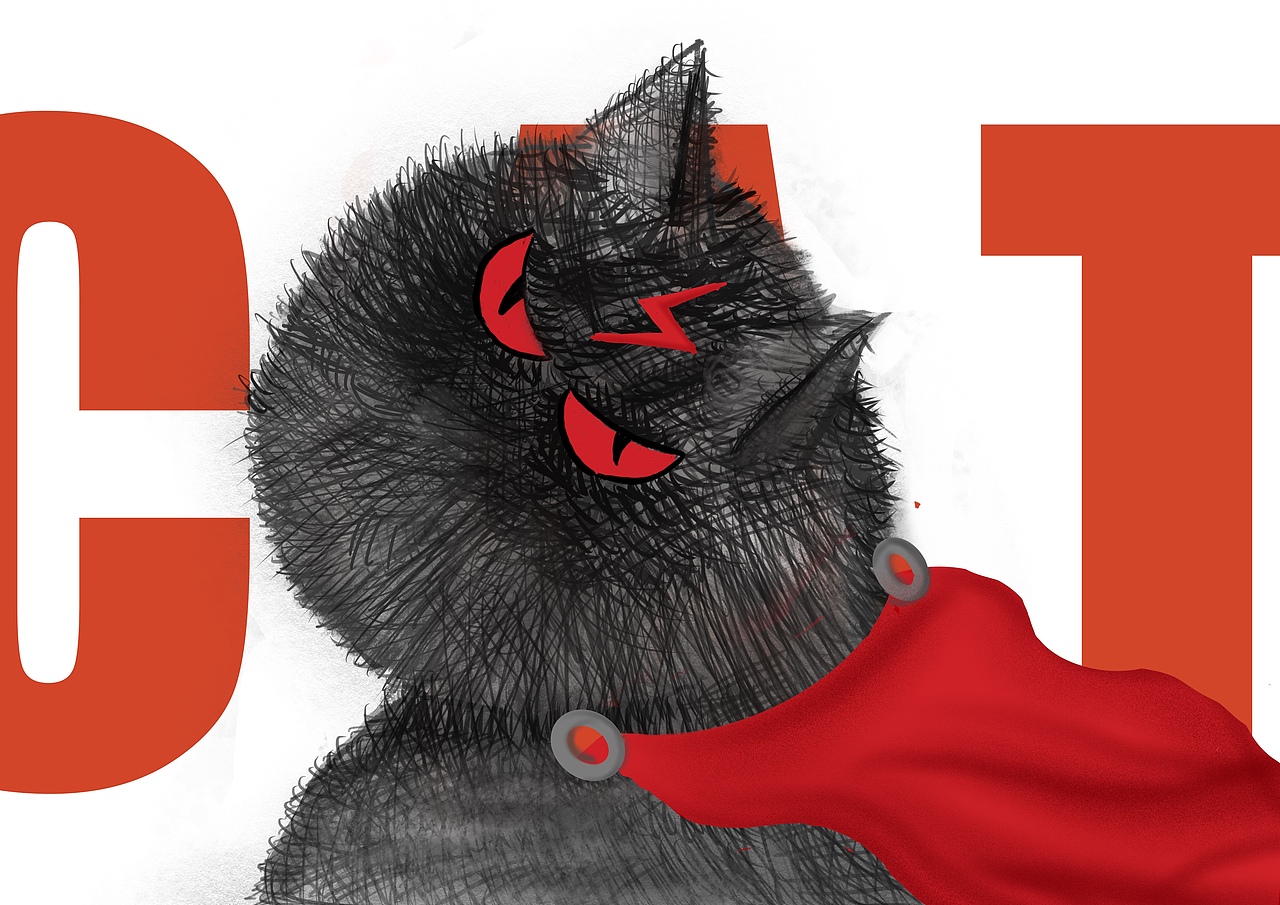 小猫插画再创作（图ZMTY1NDk4OTY4） - 创作习作 - 站酷设计师韩吱飞原创素材 - 站酷ZCOOL