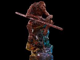 艺铸传世® 收藏级铜雕系列之-高彦哲《五彩石猴》