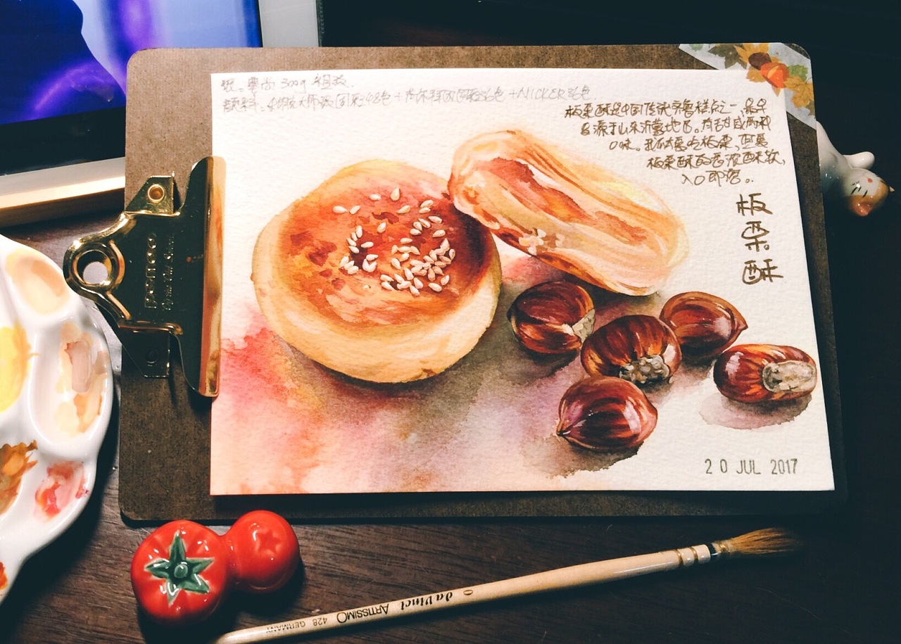 桃酥饼简笔画图片