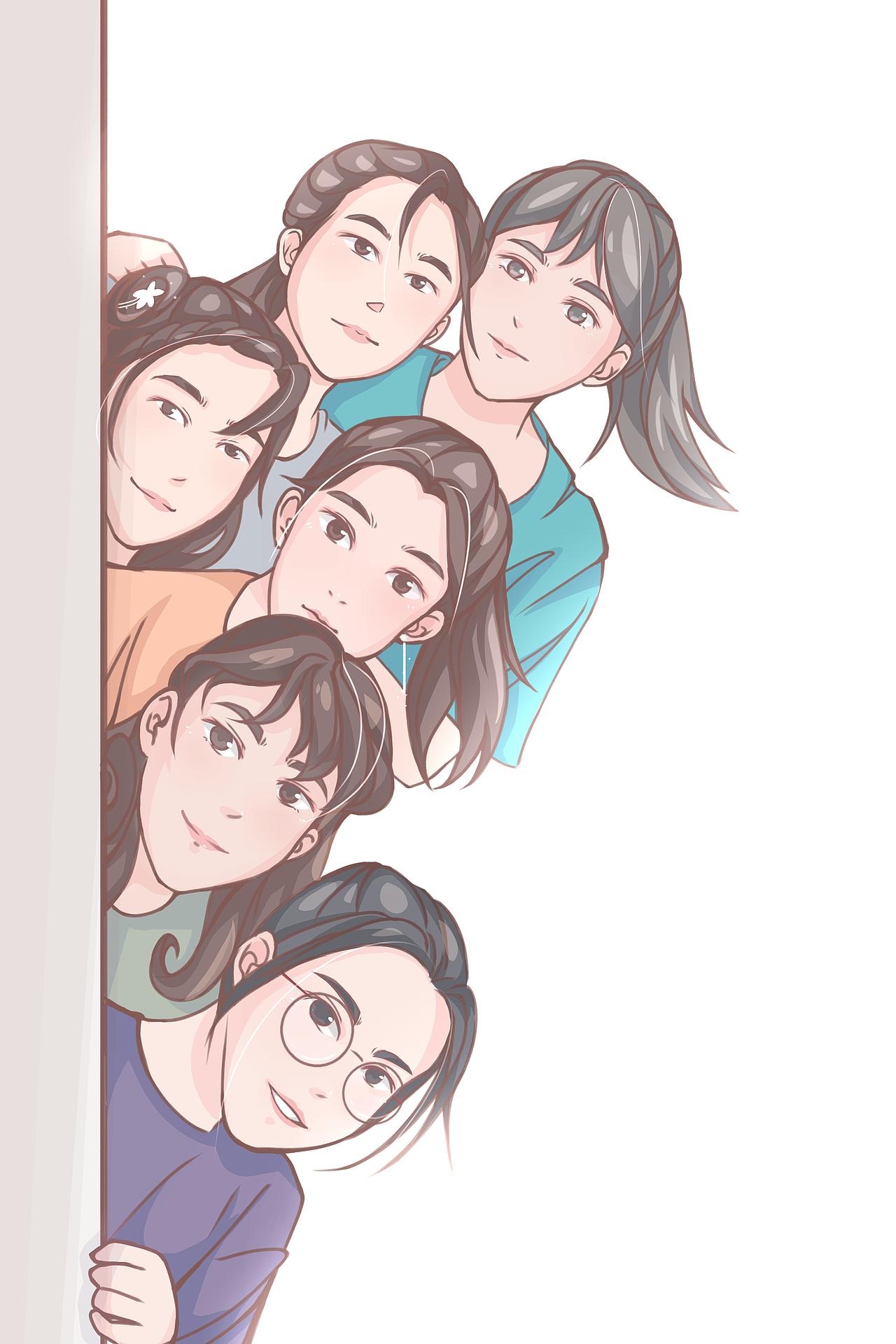 宿舍的照片转手绘毕业照