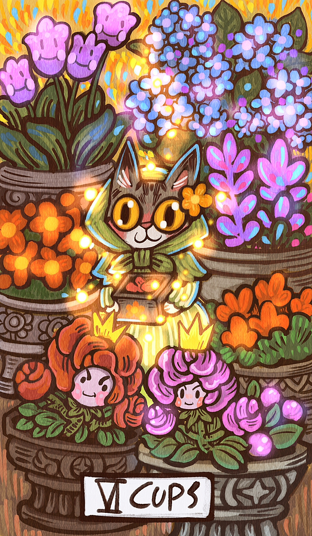 猫咪塔罗权杖和圣杯篇