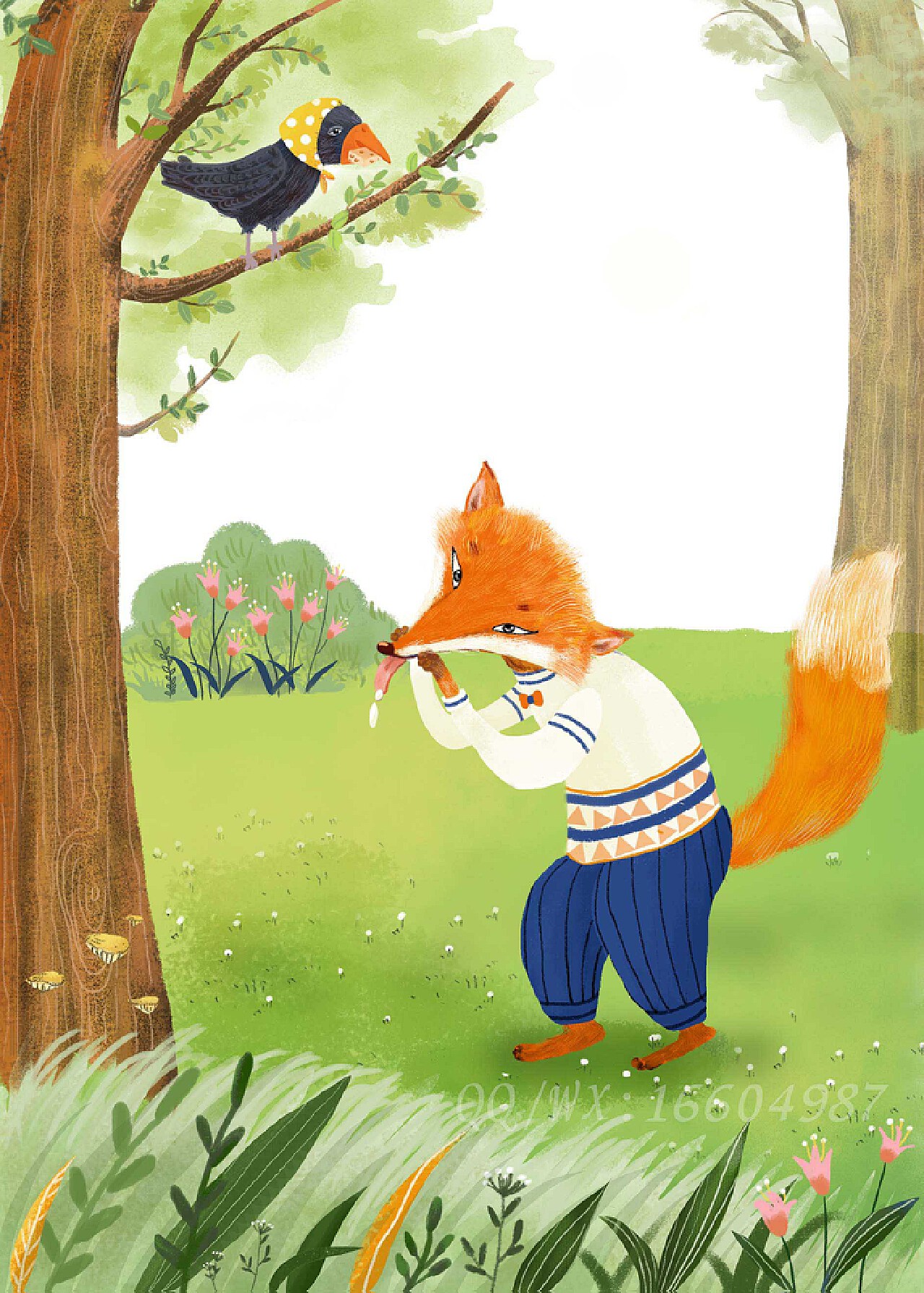 列那狐的故事内页插画