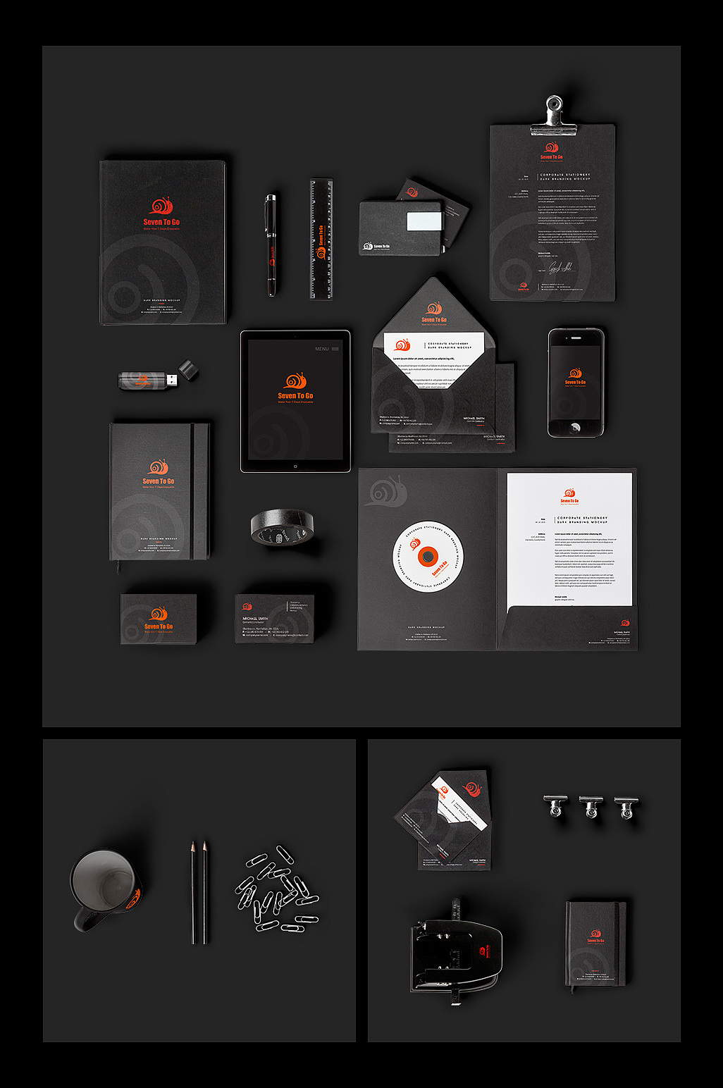 Seven to go吃喝玩乐平台logo设计