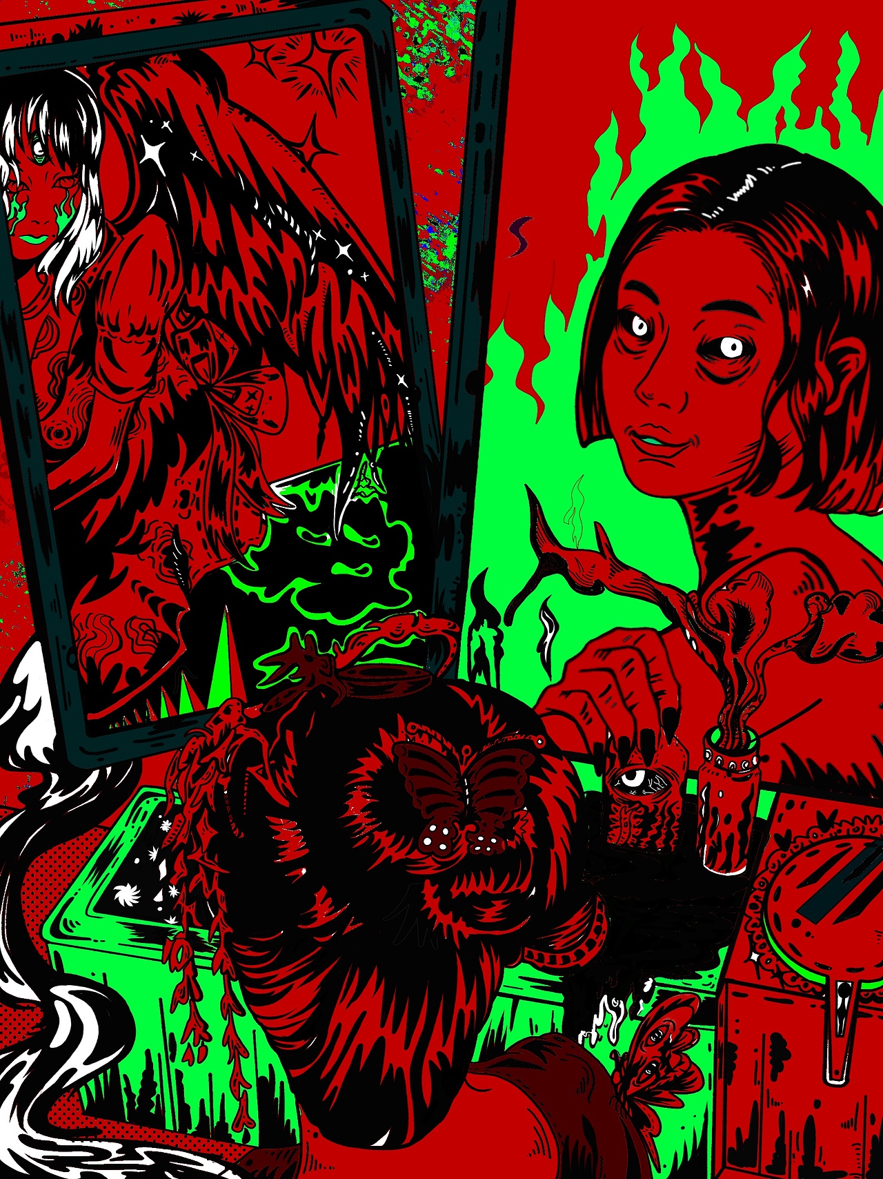 時(shí)空交錯(cuò)）虛擬未來（圖ZMjczMTk2NzUy） - 新銳潮流插畫 - 站酷設(shè)計(jì)師肉Rui原創(chuàng)素材 - 站酷ZCOOL