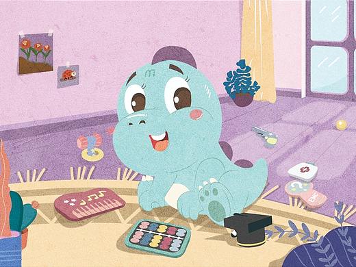 满周岁的龙龙（个人主页-ZNDMxNDEzNDg=） - 儿童插画 - 站酷设计师一颗黄黄的大菠萝原创素材 - 站酷ZCOOL