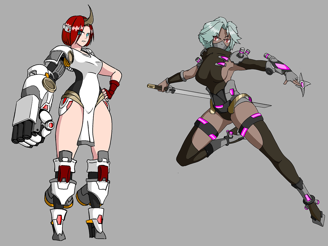 一个陶瓷设计毕业想从事角色原画的愣头青的早期作品