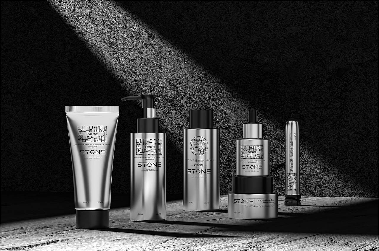 石物-阴影-银器