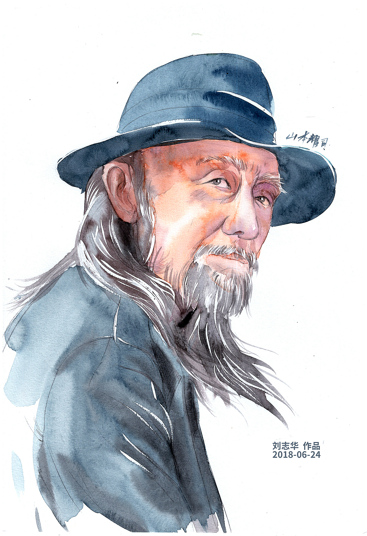 0624 山本耀司(1943-日本) br>"我从来不相信什么懒洋洋的自由,我向往