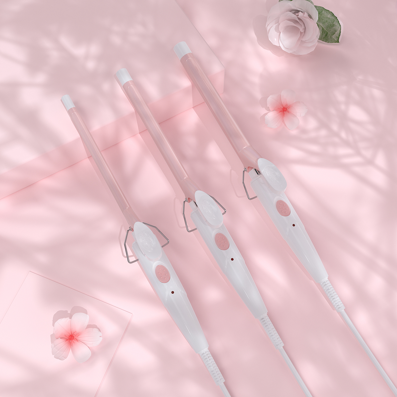 三维建模渲染:奥克斯/卷发棒