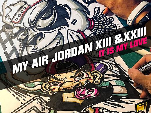 For air jordan 13“熊猫”+8OVO“金鹰”