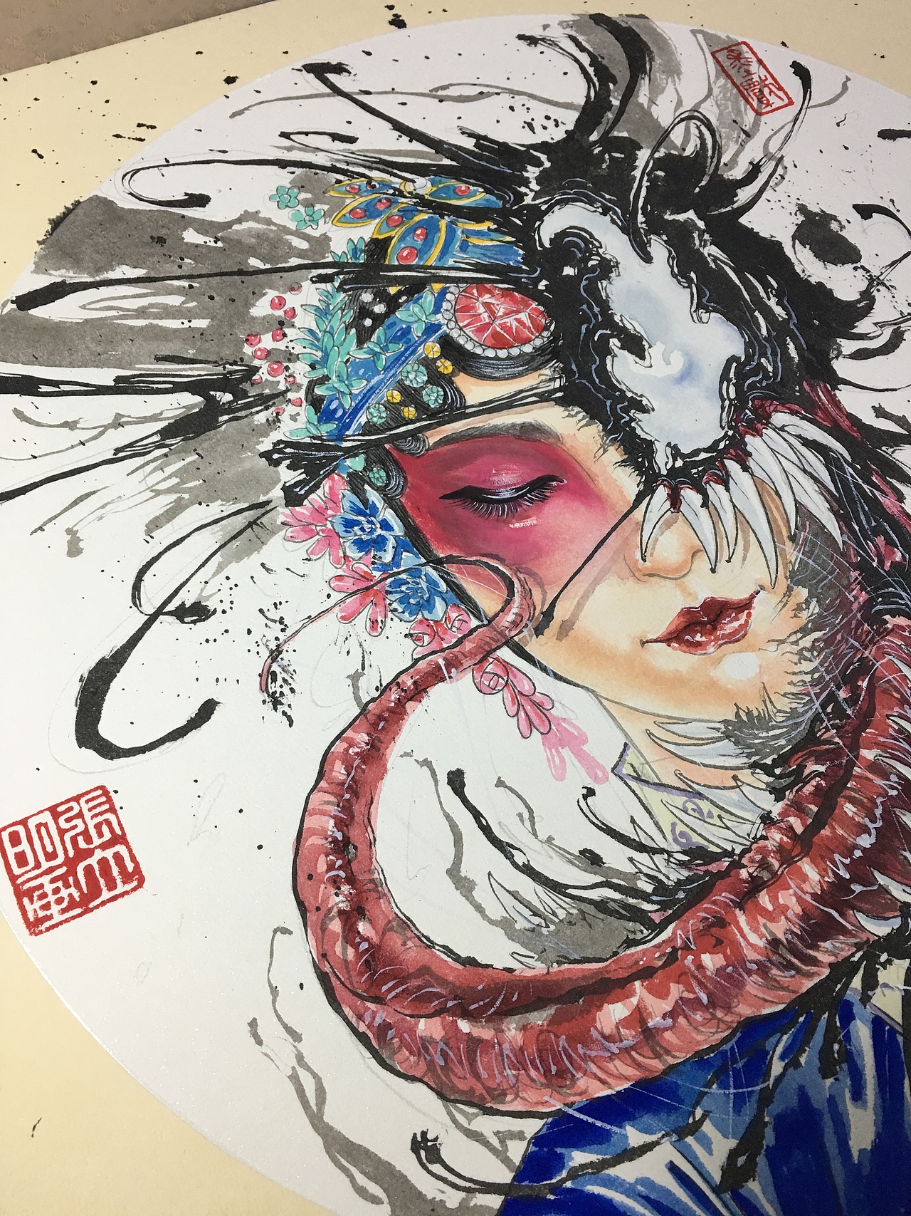 中国风《毒液》（图ZMTM3NTc2OTY4） - 绘画 - 站酷设计师空明007原创素材 - 站酷ZCOOL