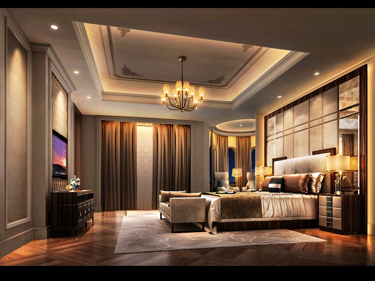 某别墅室内灯光