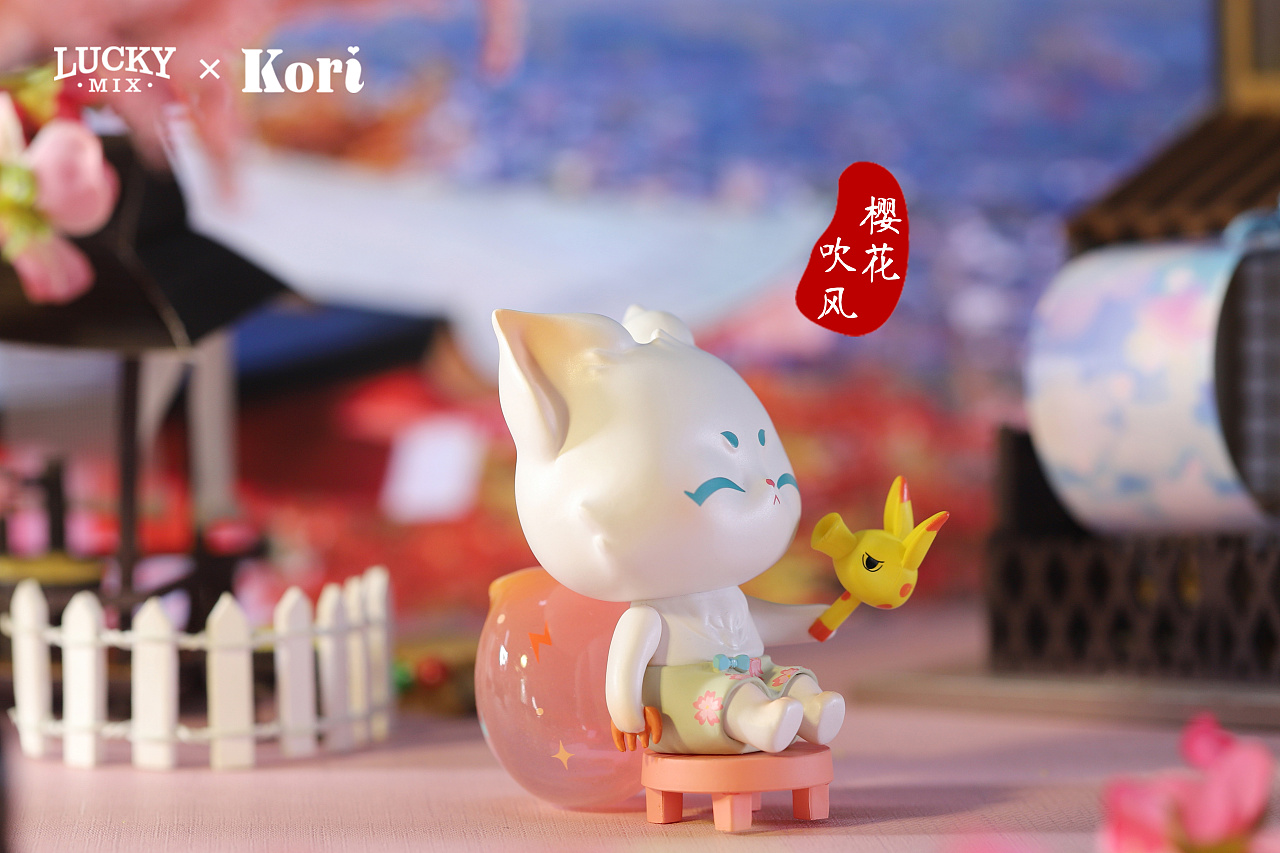 郭斯特小狐狸kori盲盒樱花限定开箱大吉