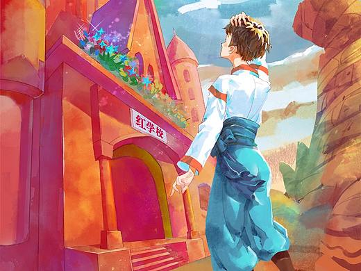 鑲金邊的女孩（個(gè)人主頁-ZNDQ5MTc5NjA=） - 兒童插畫 - 站酷設(shè)計(jì)師沐染a原創(chuàng)素材 - 站酷ZCOOL