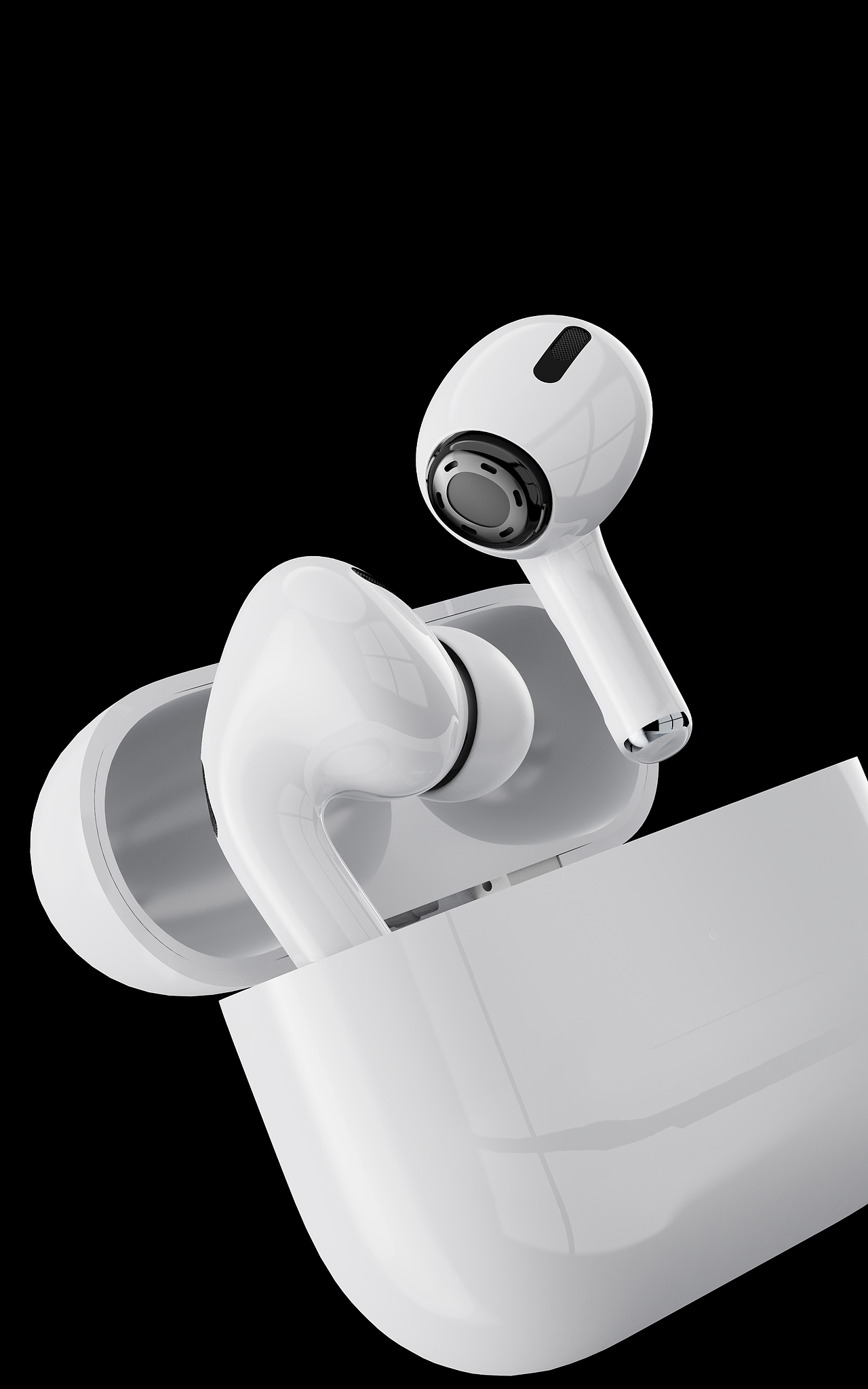 耳机+手机壳渲染图