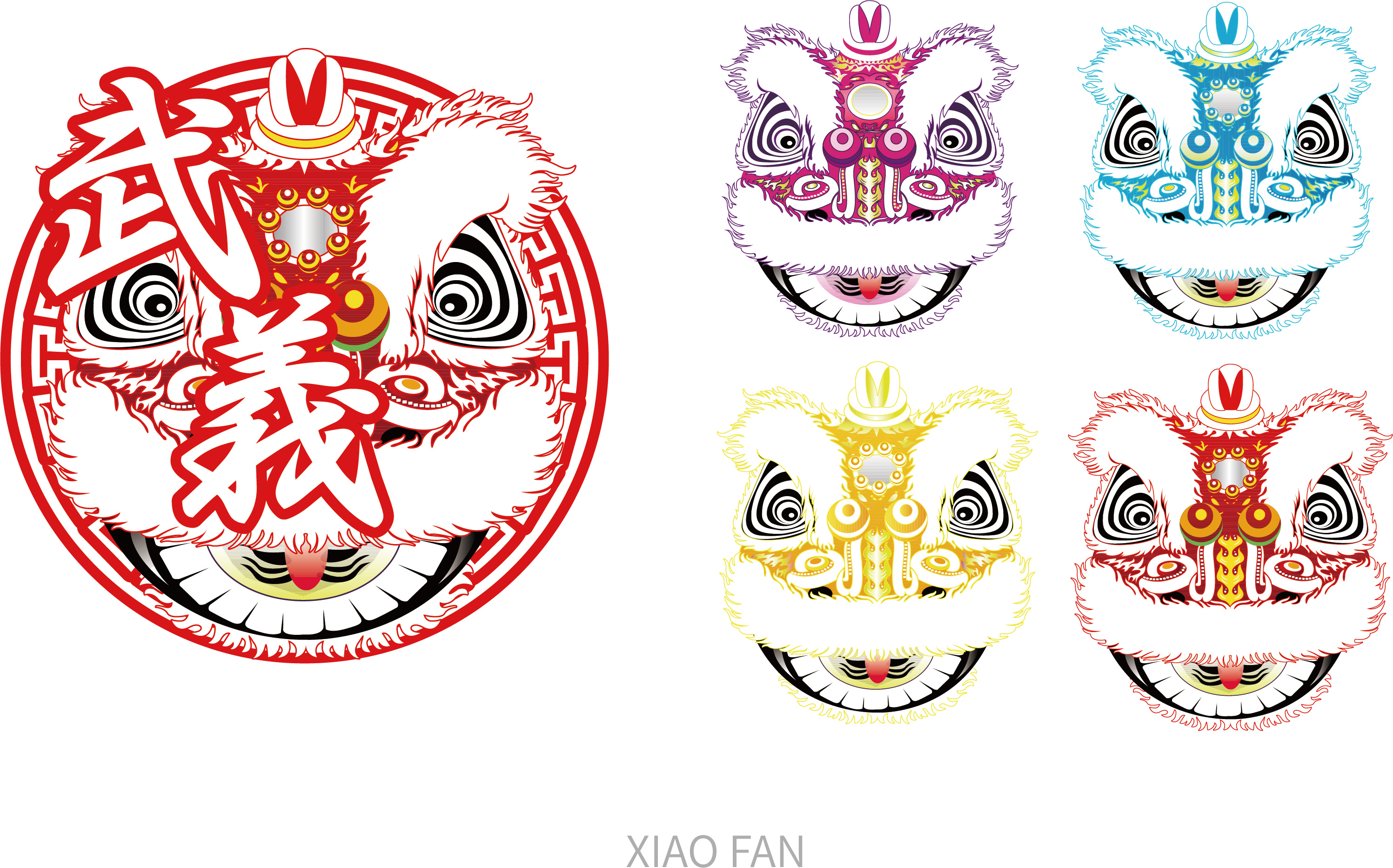 醒狮新春海报|平面|logo|小帆视觉 - 原创作品 - 站酷 (zcool)