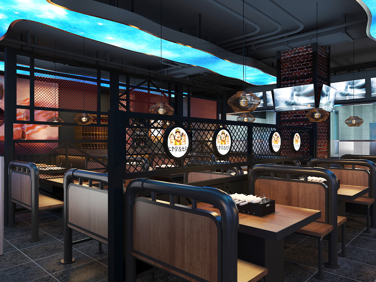 上海一家蒙古大叔烧烤店-工业风|空间|家装设计|saoun_大圣 - 原创