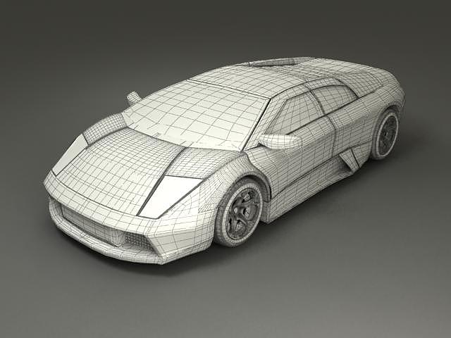 汽车建模处女作 新人制作 很多不足 加上渲染图