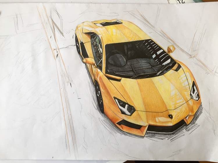 汽车手绘(兰博基尼)