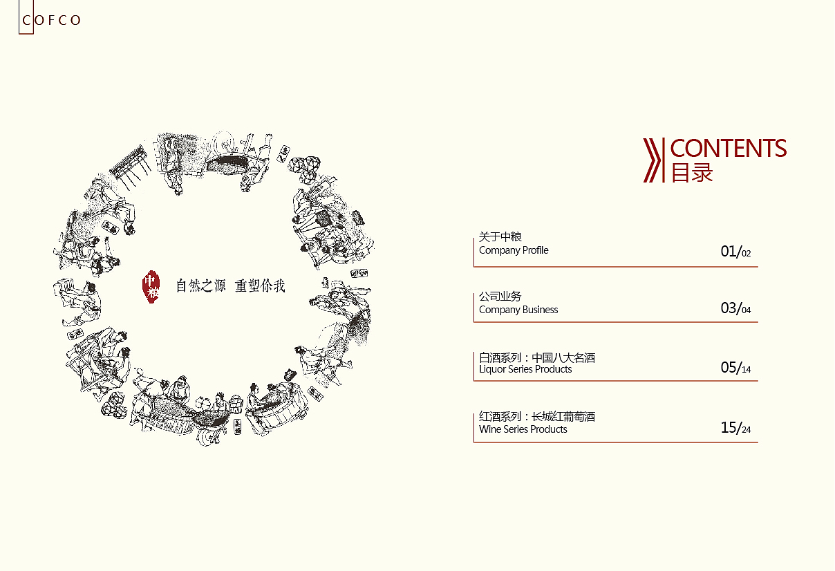 中粮酒文化画册（习作）