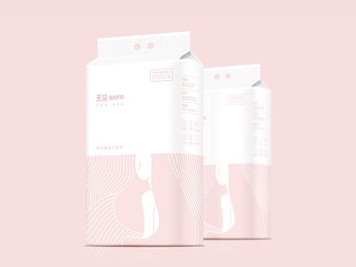 无染-月子纸巾包装设计