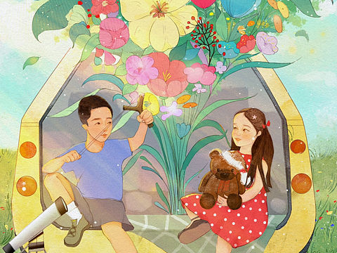 三月客定—《快乐的童年时光》