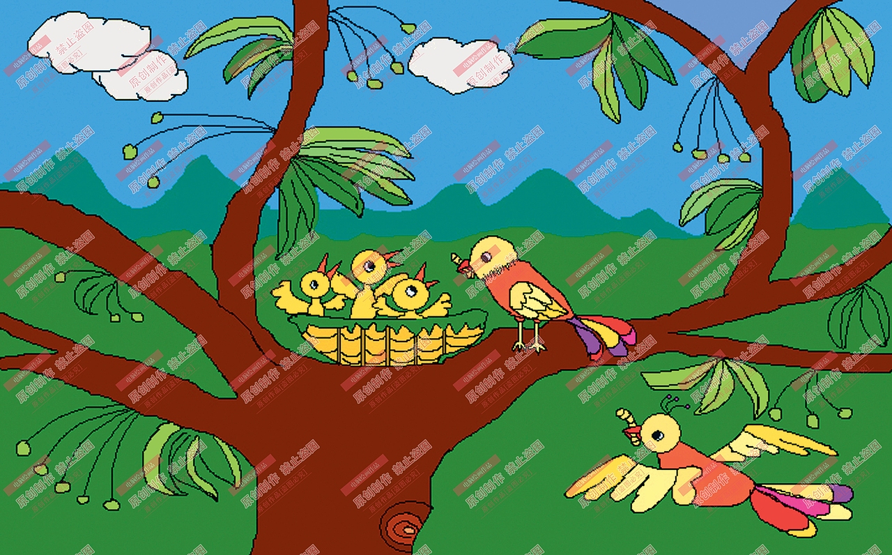 电脑作品电脑绘画作品 中小学电脑绘画作品（图ZMTE5MTYyMTY0） - 艺术插画 - 站酷设计师sucaionline2020原创素材 - 站酷ZCOOL