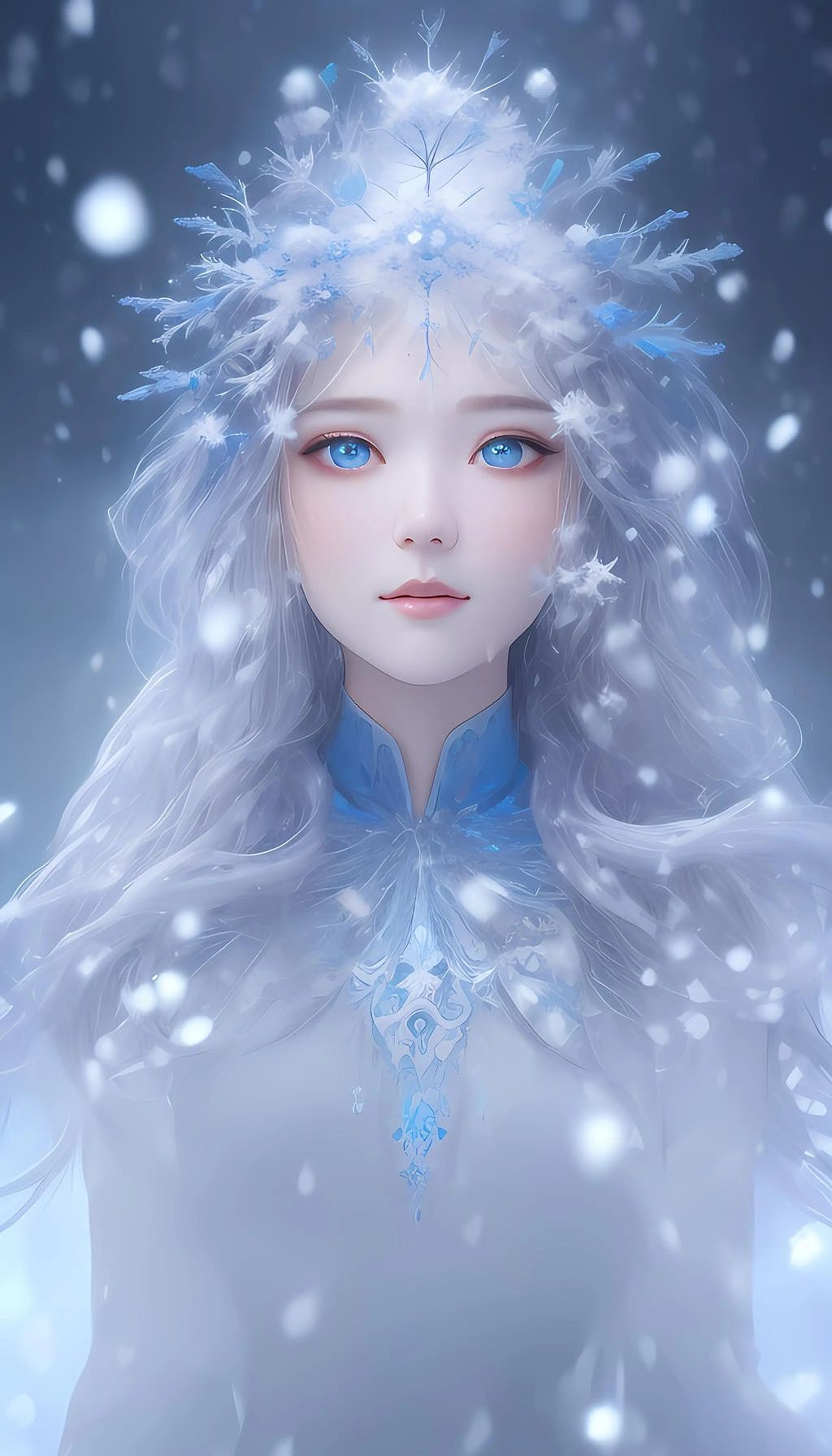 雪女系列——雪落人间,姿态万千。