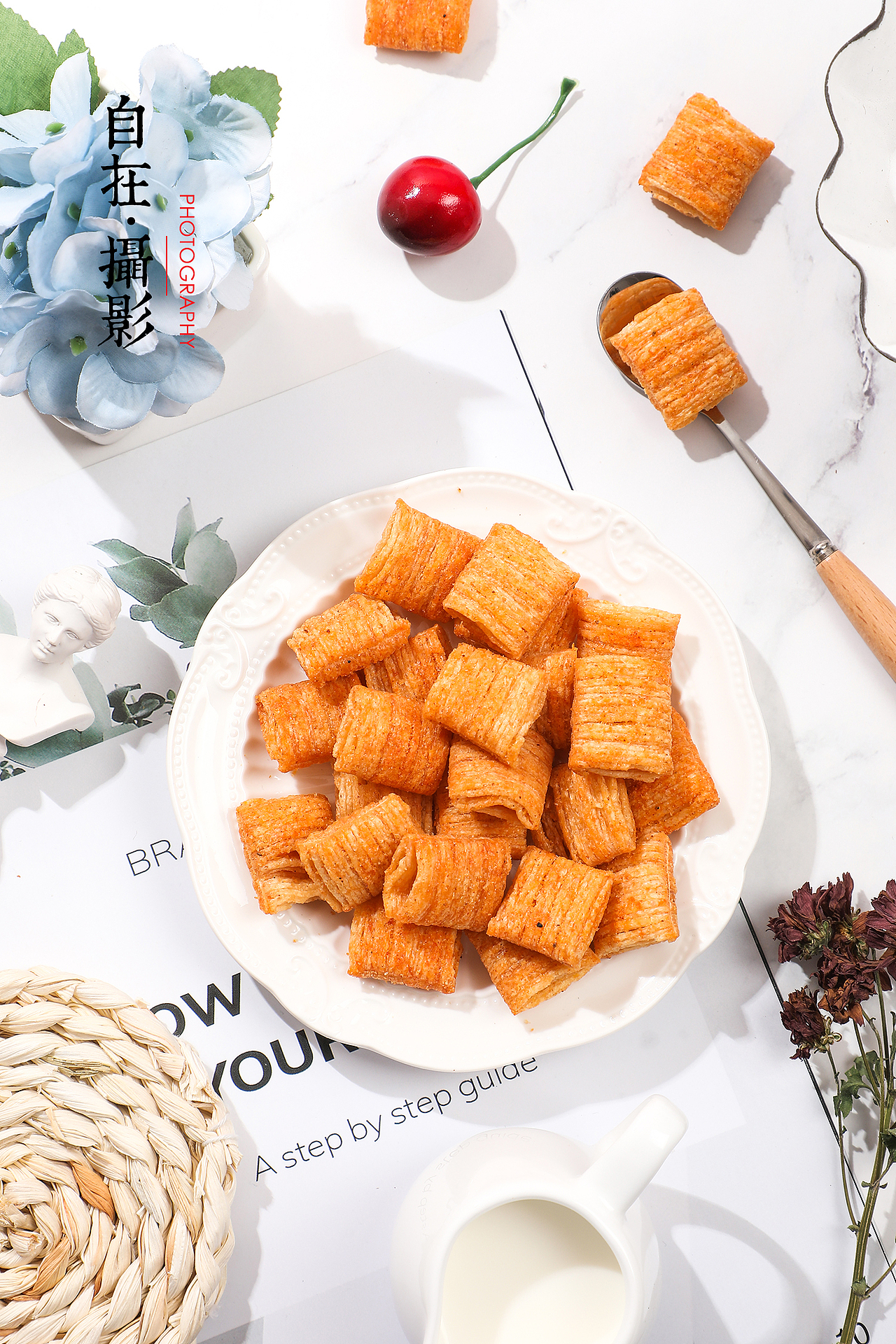 锅巴酥|义口酥|小零食|产品摄影|酥脆|自在视觉