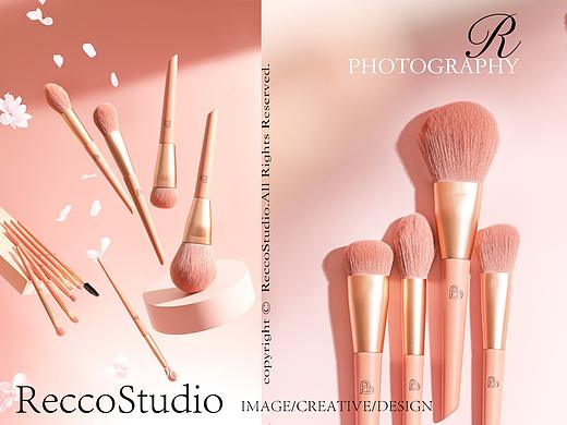 BLJ 樱花化妆刷 美妆套装彩妆 氛围创意产品静物摄影