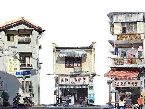 插画合集|街坊，一些我喜欢的小房子