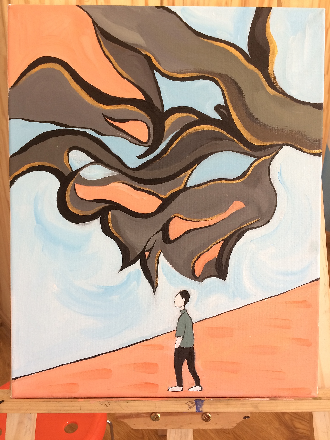 《迷茫》|纯艺术|绘画|陈芝麻姑姑_原创作品-站酷zcool