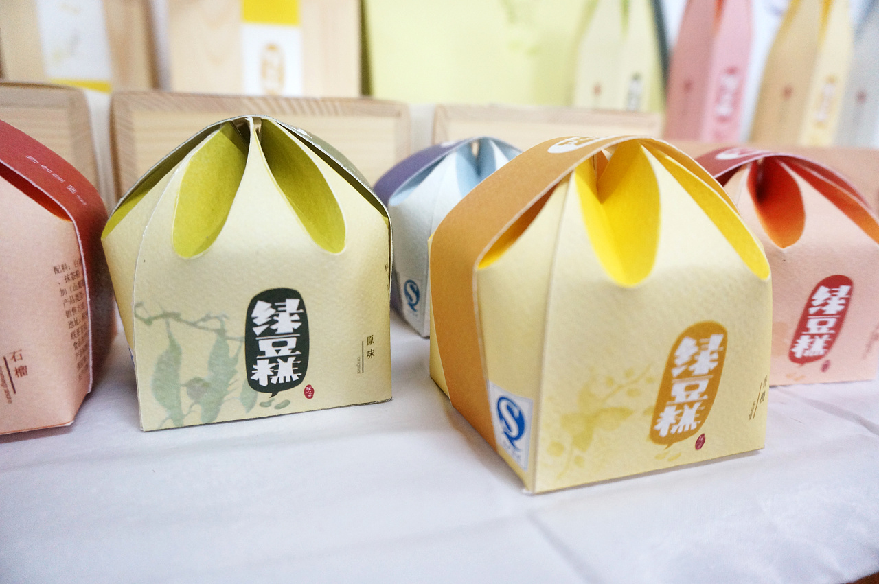 绿豆糕糕点包装手工包装设计|平面|包装|姚垚瑶 - 原创作品 - 站酷