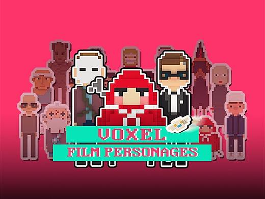 电影人物体素风格创作-MagicalVoxel