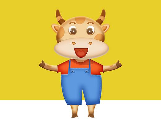 立体质感的卡通形象设计-牛牛（个人主页-ZNTQ3MTY1MjQ=） - 其他UI - 站酷设计师Cheris_ae1007原创素材 - 站酷ZCOOL