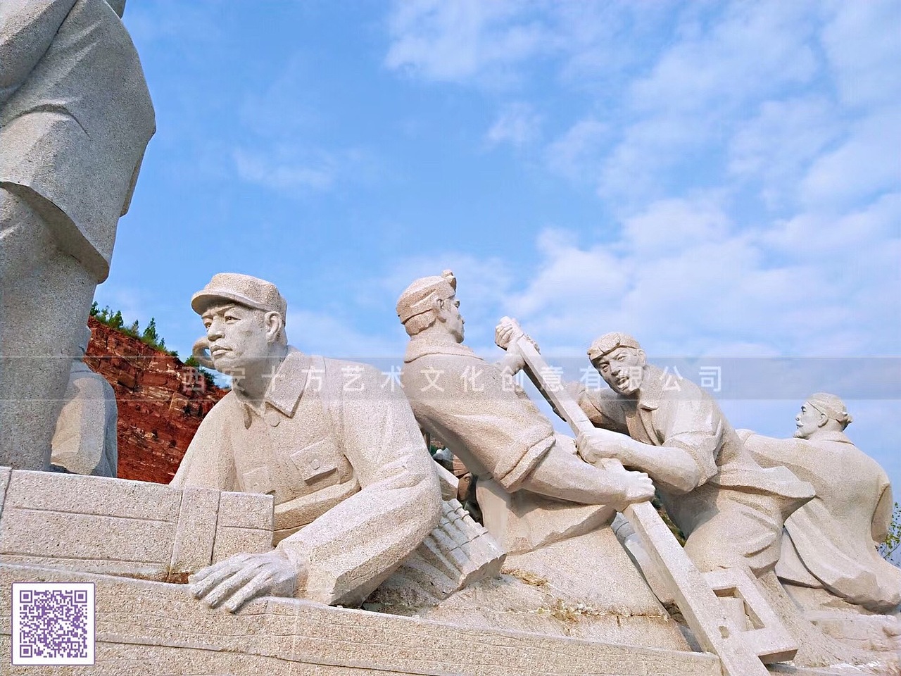 陕北榆林吴堡东渡黄河石材雕塑制作