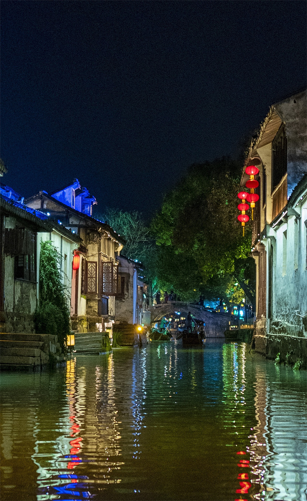 2021周庄古镇夜景