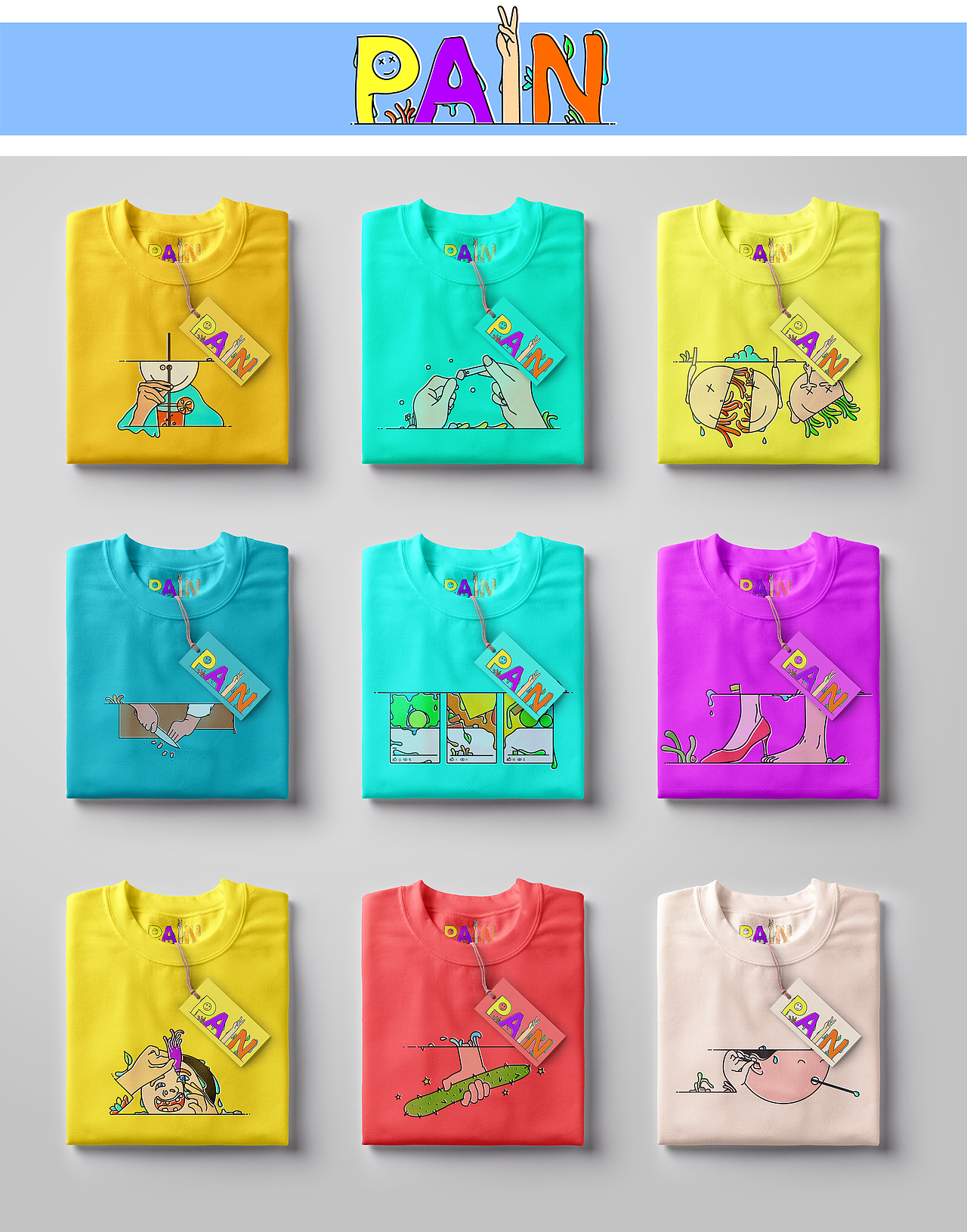 PAIN_疼痛（图ZMTEzNjE1Nzcy） - 新锐潮流插画 - 站酷设计师咋够原创素材 - 站酷ZCOOL