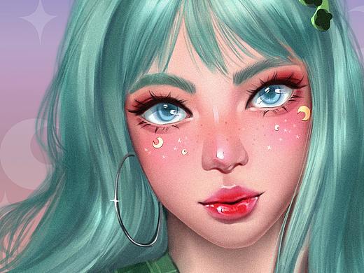 插画头像-步骤图