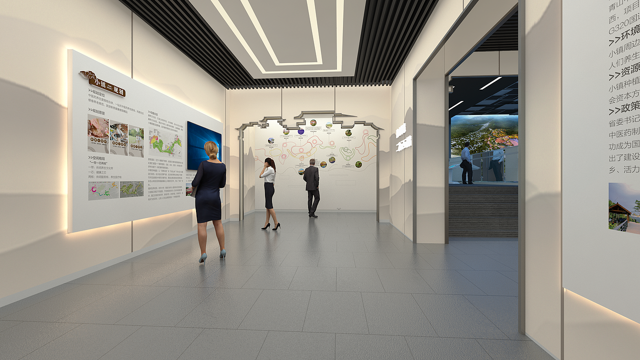 青山中医药健康养身小镇展馆（平面设计）（图ZMTU1ODE4NTQ4） - 展陈设计 - 站酷设计师老捷寶原创素材 - 站酷ZCOOL