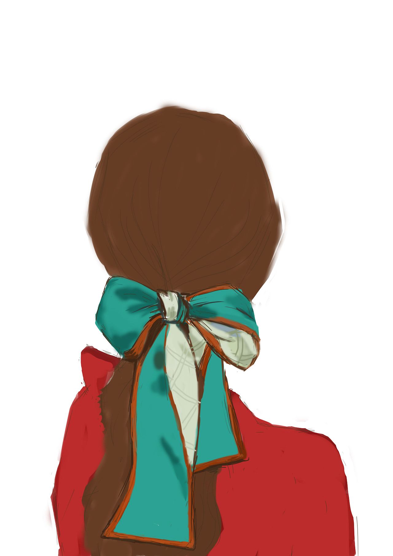 绿色发带|插画|商业插画|miss爆米花小姐 - 原创作品 - 站酷 (zcool)