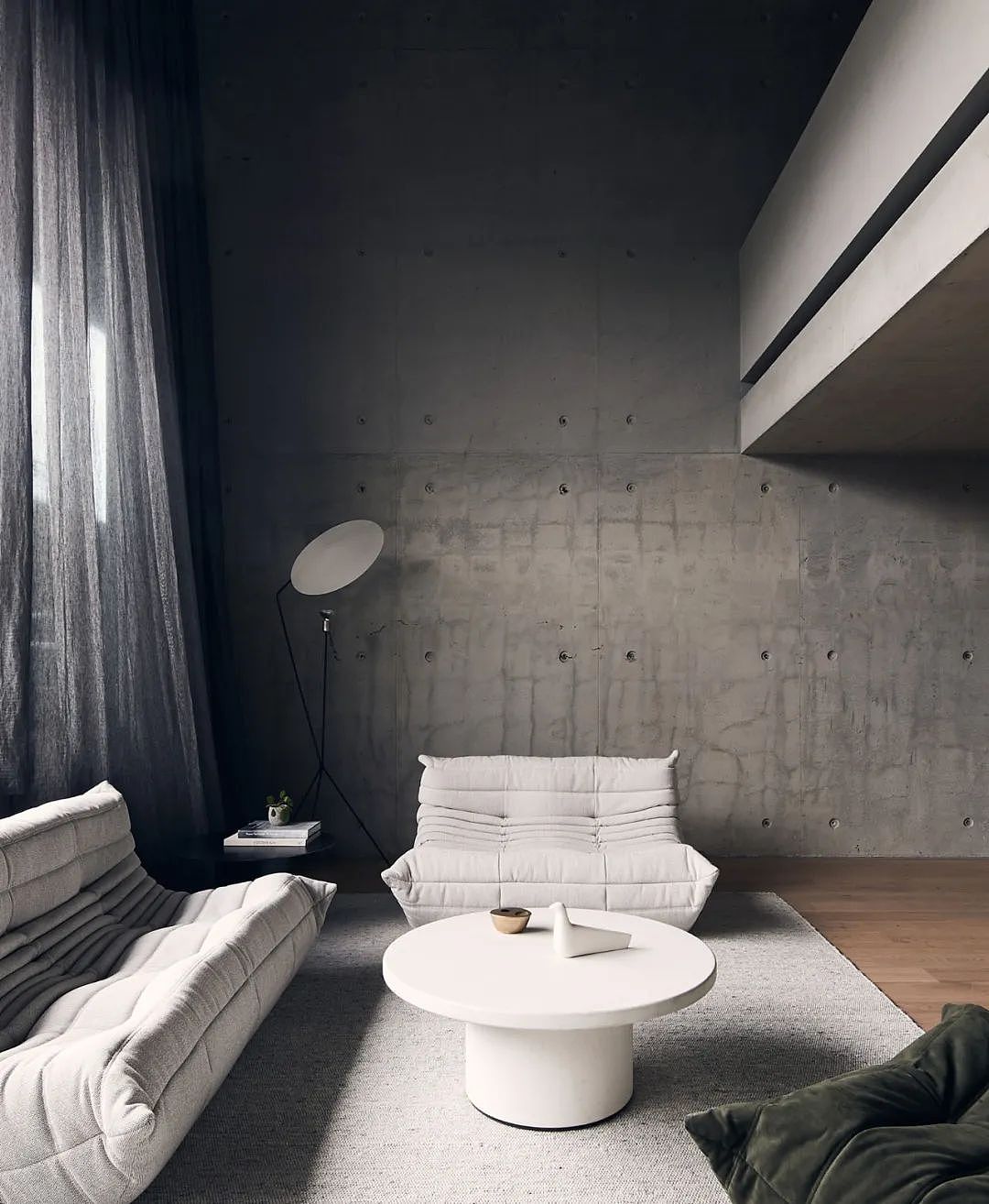 用清水混凝土设计了一个天然去雕饰的空间