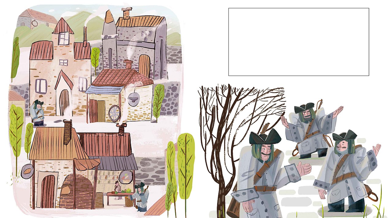 《石头汤》绘本（图ZMjgxOTg4ODA4） - 儿童插画 - 站酷设计师粥酸笼原创素材 - 站酷ZCOOL