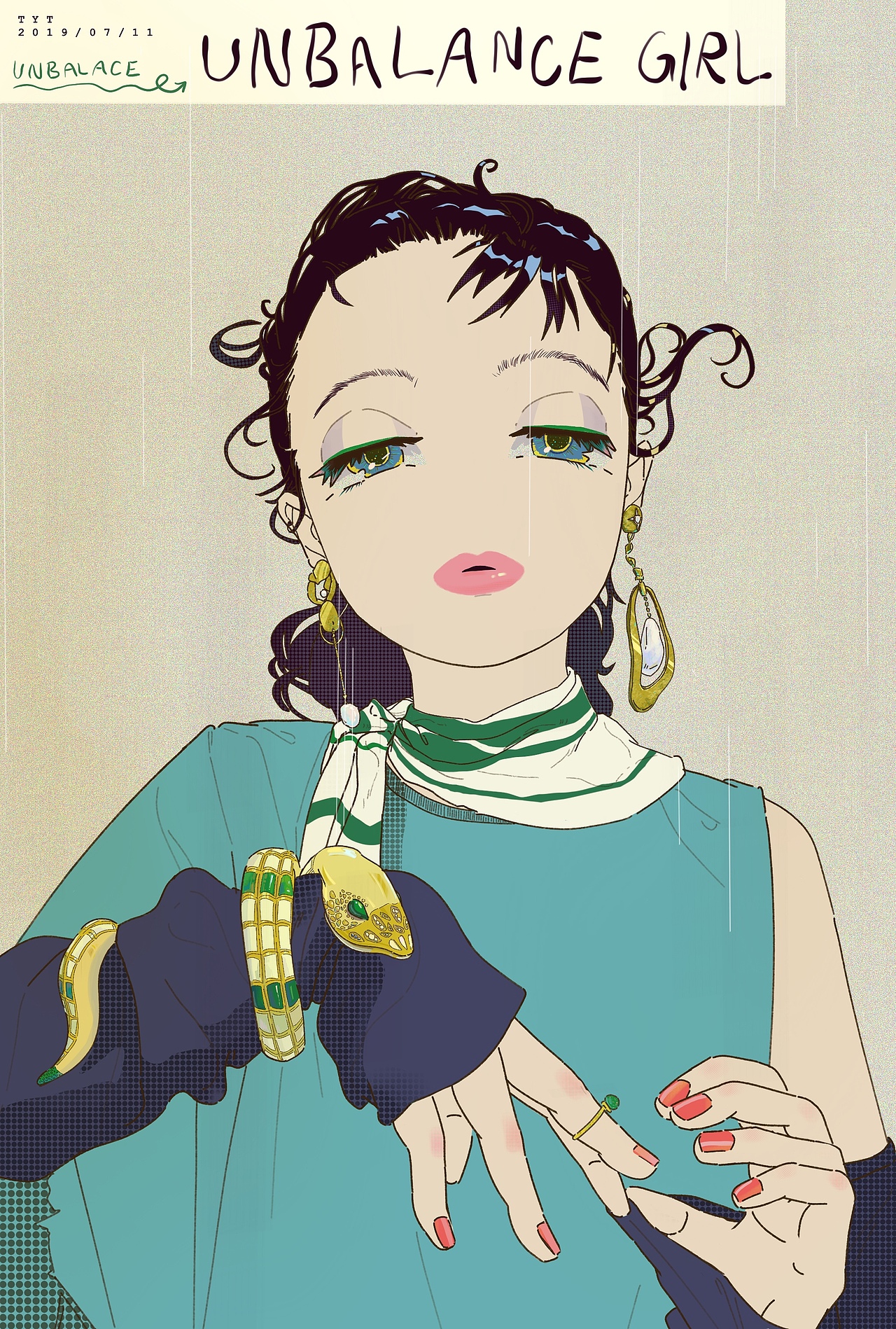 时尚画报no.2|插画|创作习作|西瓜田田仔_原创作品-站酷zcool