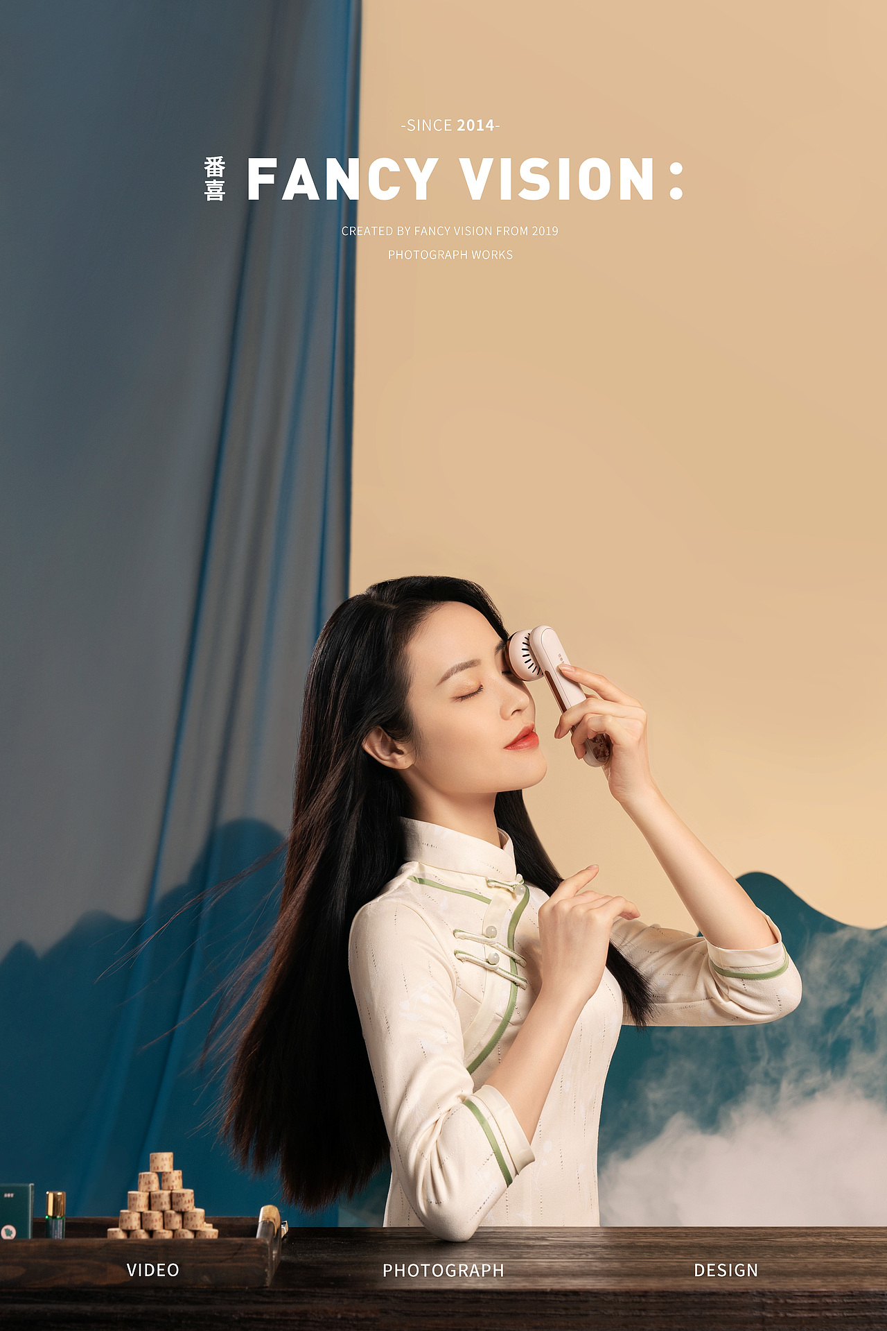 启春堂X冇心美容仪艾灸仪产品｜精致国潮国风拍摄（图ZMjk0NzA2MzA4） - 产品摄影 - 站酷设计师上进焦糖布丁原创素材 - 站酷ZCOOL